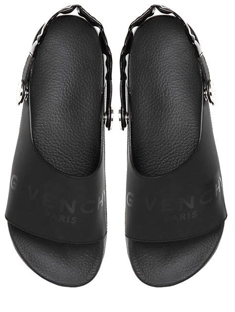 givenchy logo ankle strap sandal|givenchy sandals men's.